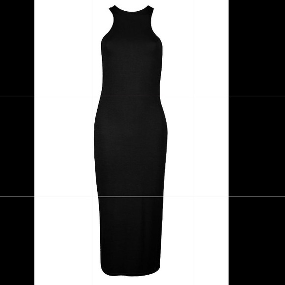 Black Midi Dress - Picture 2 of 3